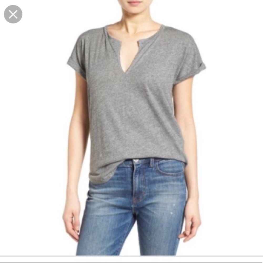 Bundle of 2 Madewell Split Neck Tees